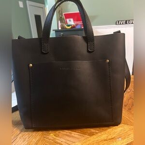 Portland leather medium crossbody tote